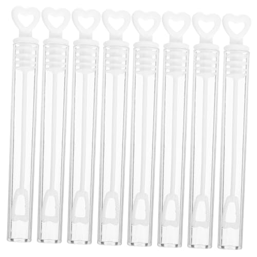 FRCOLOR 48 Stück Teiliges Herzförmige Bubble Sticks Weiß Leicht Ergonomisch Für Hochzeit Party Deko Ohne Seifenwasser von FRCOLOR