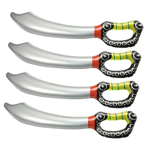 FRCOLOR 4Stücke Aufblasbare Piratenschwerter Kinderfreundliche Spielzeuge für Piraten Themenpartys Leicht Langlebig für Cosplay Rollenspiele Requisiten FRCOLOR 4Stücke Aufblasbare Piratenschwerter Kinderfreundliche Spielzeuge für Piraten Themenpartys Leicht Langlebig für Cosplay Rollenspiele Requisiten von FRCOLOR