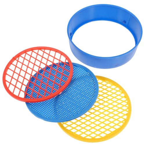 FRCOLOR 4Stücke Handheld Sand Sicht Teile Bunte Kunststoff Sandsiebe für Strand und Sandkasten Langlebig und Leicht für Kleine Hände FRCOLOR 4Stücke Handheld Sand Sicht Teile Bunte Kunststoff Sandsiebe für Strand und Sandkasten Langlebig und Leicht für Kleine Hände von FRCOLOR