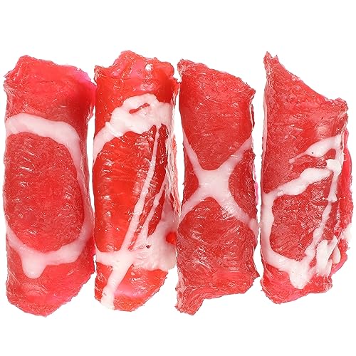 FRCOLOR 4Stücke Simulierte Fleischrollen aus Realistische Deko für Küche und Fleischladen als für Party und Restaurant Dekoration Künstliche Lebensmittel FRCOLOR 4Stücke Simulierte Fleischrollen aus Realistische Deko für Küche und Fleischladen als für Party und Restaurant Dekoration Künstliche Lebensmittel von FRCOLOR