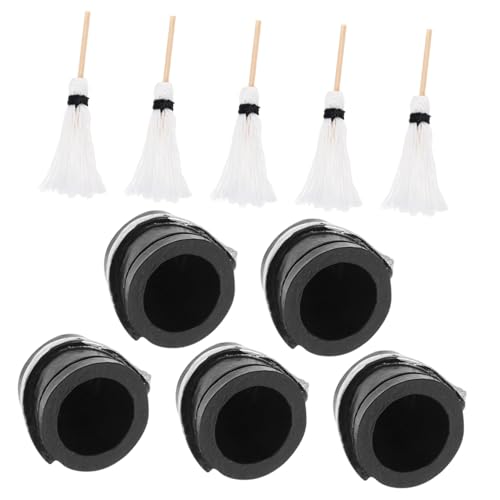 FRCOLOR 5 Sätze Mini Mop und Eimer Modellset Teiliges Puppenhaus Zubehör Realistische Kleine Hausdekoration Vielseitig für DIY Mikro Landschaftsbau und Fotorequisiten Lebensnahe Miniatur von FRCOLOR