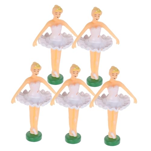 FRCOLOR 5 Stück Balletttänzerin Puppen Musikbox Zubehör Tanzende Ballett Puppen Dekoration Filigrane Handarbeit Prinzessinnen Figuren für Musikbox von FRCOLOR