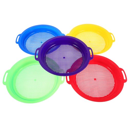 FRCOLOR 5 Stück Bunte Strandspielzeuge für Schaufeln Muscheln Sammeln und Sand Sichten für Strand Sandkasten und Wasseraktivitäten FRCOLOR 5 Stück Bunte Strandspielzeuge für Schaufeln Muscheln Sammeln und Sand Sichten für Strand Sandkasten und Wasseraktivitäten von FRCOLOR