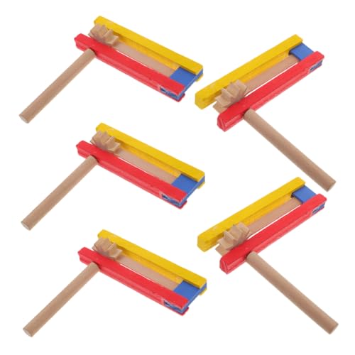 FRCOLOR 5 Stück Holz Spinning Ratchet Selbstrotierender Geräuschemacher für Sportveranstaltungen Geburtstage Musikinstrumente Robuste Holzratsche für Vielseitigen Partyspaß FRCOLOR 5 Stück Holz Spinning Ratchet Selbstrotierender Geräuschemacher für Sportveranstaltungen Geburtstage Musikinstrumente Robuste Holzratsche für Vielseitigen Partyspaß von FRCOLOR