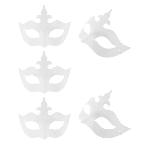 FRCOLOR 5 Stück Kronenmaske Maskenballmaske Karnevalsmasken Zum Dekorieren Von Masken Maskenballmasken DIY Masken Cosplay Blankomasken Zum Dekorieren Von Maskenballmasken DIY von FRCOLOR