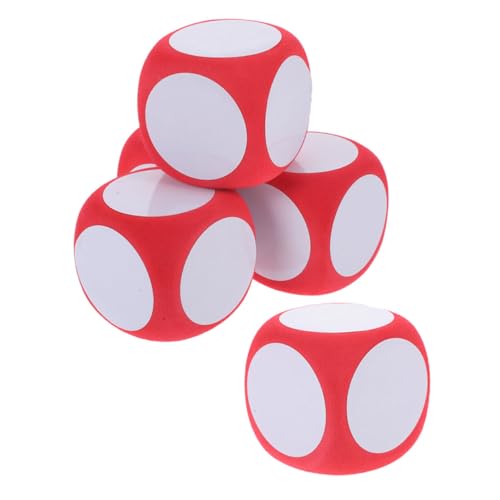 FRCOLOR 5 Stück Leere Schaumstoffwürfel Große DIY Beschreibbare Würfel für Brettspiele Partyspiel Zubehör Farbig und Vielseitig für Unterricht und Spaß von FRCOLOR