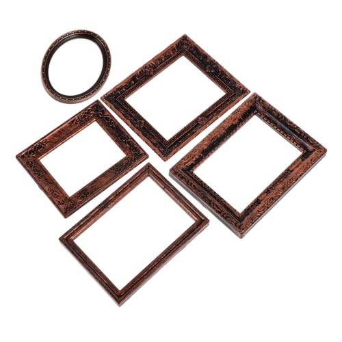 FRCOLOR 5 Stück Maßstab Detaillierte Mini Holzrahmen Kunststoff Deko für Puppenhaus Präzise Miniaturrahmen für DIY Basteln und Puppenmöbel FRCOLOR 5 Stück Maßstab Detaillierte Mini Holzrahmen Kunststoff Deko für Puppenhaus Präzise Miniaturrahmen für DIY Basteln und Puppenmöbel von FRCOLOR