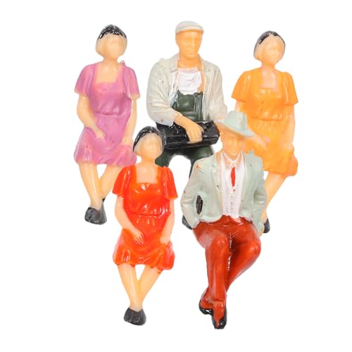 FRCOLOR 5stücke Winzige Figuren Im Maßstab Handbemalte Arbeiter Und Touristenminiaturen Kunststoffmodelle Für Modellbahnen Puppenhäuser Und Bastelprojekte von FRCOLOR