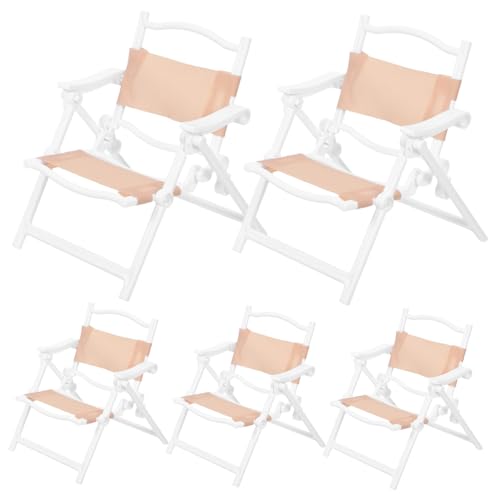 FRCOLOR 5stücke Miniatur-klapp-strandstuhl Für Puppenhäuser Mini-strandstühle Aus Kunststoff Winzige Strandstuhl-Dekorationen Für Mikro-landschaften Und Feengärten Kleine FRCOLOR 5stücke Miniatur-klapp-strandstuhl Für Puppenhäuser Mini-strandstühle Aus Kunststoff Winzige Strandstuhl-Dekorationen Für Mikro-landschaften Und Feengärten Kleine von FRCOLOR