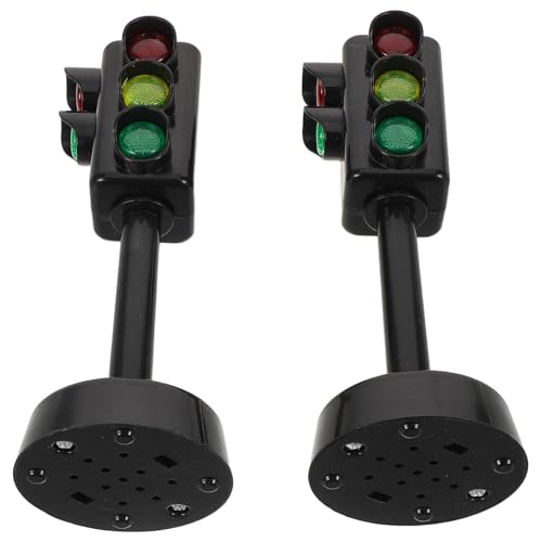 FRCOLOR 5 Stück Teiliges Ampelspielzeug Verkehrssignal Modellspielset mit Sound und Licht für Frühkindliche Bildung Kindergarten und Outdoor Lernen von FRCOLOR