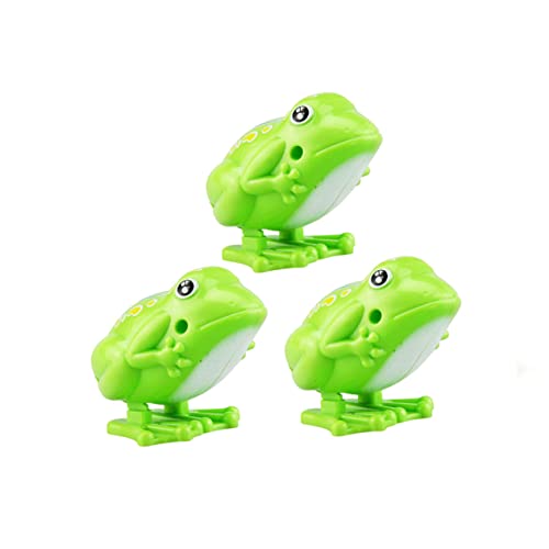 FRCOLOR 5 Stück Kunststoff-spielzeugfrösche Mit Federmechanik, Springende Frösche Für Jungen Und Mädchen, Lernspielzeug, Leicht Zu Greifen von FRCOLOR