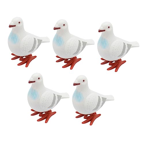 FRCOLOR 5 Stücke Taube Spielzeug Aufziehspielzeug für Kinder Cartoon Taube Simulation Spielzeug Energiesparendes Design Sicheres Kunststoffspielzeug von FRCOLOR