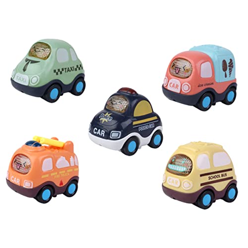 FRCOLOR 5 Stück Teiliges Auto Cartoon Inertia Auto Kleine Robust Fallfest für Jungen Mädchen von FRCOLOR