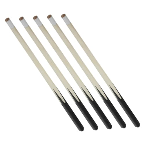 FRCOLOR 5 Stück Teiliges Billard Queue Set aus Holz Kurze Pool Queues Robuste Billardsticks für Tischspiele Tragbar und Verzugsfest für Jugendspieler von FRCOLOR