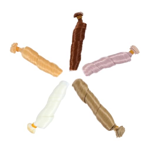 FRCOLOR 5 Stück Teiliges DIY Puppenperücken Hitzebeständige Seidenperücken für Puppenherstellung Verschiedene Längen Handgefertigte Puppenhaar Accessoires für Individuelles Basteln FRCOLOR 5 Stück Teiliges DIY Puppenperücken Hitzebeständige Seidenperücken für Puppenherstellung Verschiedene Längen Handgefertigte Puppenhaar Accessoires für Individuelles Basteln von FRCOLOR