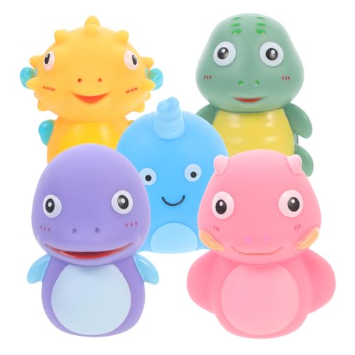 FRCOLOR 5 Stück Teiliges Fingerpuppen Meeresbewohner aus Weichem Pädagogisches Fingerspielzeug für Jungen und Mädchen Interaktive Handpuppen für Rollenspiele Storytelling und von FRCOLOR