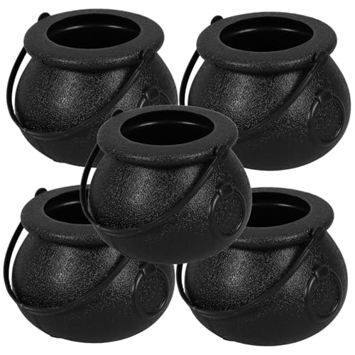 FRCOLOR 5 Stück Teiliges Halloween Süßigkeitengläser Mini Eimer mit Henkel Tragbare Candy Jars für Partydeko und Leicht Platzsparend für Halloween FRCOLOR 5 Stück Teiliges Halloween Süßigkeitengläser Mini Eimer mit Henkel Tragbare Candy Jars für Partydeko und Leicht Platzsparend für Halloween von FRCOLOR