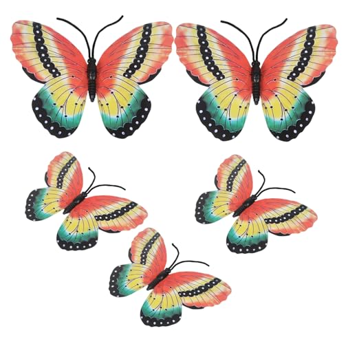 FRCOLOR 5 Stück Teiliges Handheld Schmetterlingsprops für Bunte Dekorationen für Tanzaufführungen Hochzeiten und Partys für Kreative Ausdrucksformen FRCOLOR 5 Stück Teiliges Handheld Schmetterlingsprops für Bunte Dekorationen für Tanzaufführungen Hochzeiten und Partys für Kreative Ausdrucksformen von FRCOLOR