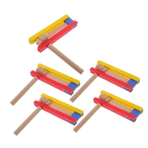 FRCOLOR 5 Stück Teiliges Holzratsche Grogger Geräuschemacher Selbstrotierend Robustes Musikinstrument für Sportveranstaltungen Geburtstagsfeiern und Partys FRCOLOR 5 Stück Teiliges Holzratsche Grogger Geräuschemacher Selbstrotierend Robustes Musikinstrument für Sportveranstaltungen Geburtstagsfeiern und Partys von FRCOLOR