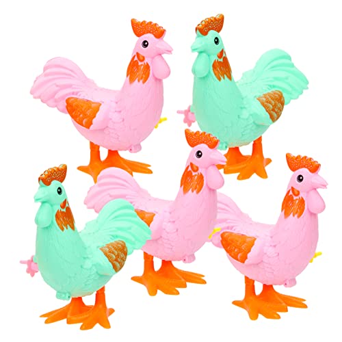 FRCOLOR 5 Stück Teiliges Kreatives Aufziehspielzeug Lustiges Hühner für Party für Jungen und Mädchen Robust und Dekorativ Fördert Kreatives Zufällige Farbe Zufällige Farbe von FRCOLOR