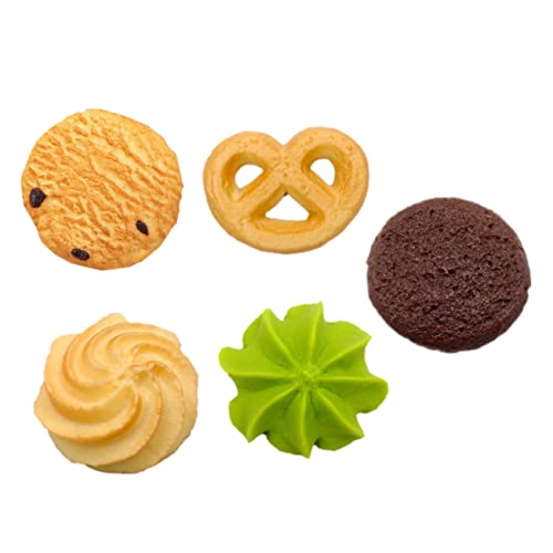 FRCOLOR 5 Stück Teiliges Künstliche Keksmodelle Realistische und Dekorative Plätzchen für Zuhause Küche Hochzeit Bäckerei und Party Dekoration von FRCOLOR