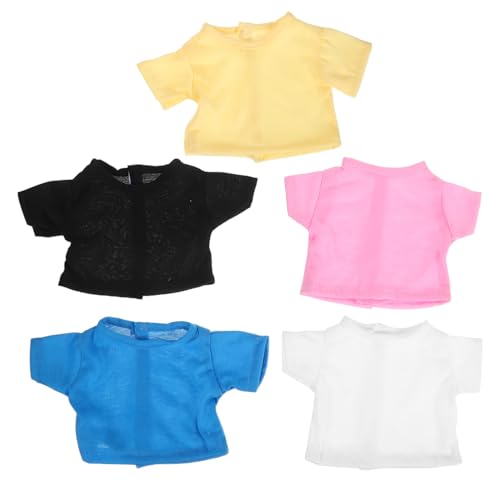 FRCOLOR 5 Stück Teiliges Kurzarm T Shirts für Kuscheltiere Einfarbige Weiche Stoffkleidung Passt für Teddybären und Plüschtiere Puppenbekleidung mit Präziser Verarbeitung FRCOLOR 5 Stück Teiliges Kurzarm T Shirts für Kuscheltiere Einfarbige Weiche Stoffkleidung Passt für Teddybären und Plüschtiere Puppenbekleidung mit Präziser Verarbeitung von FRCOLOR