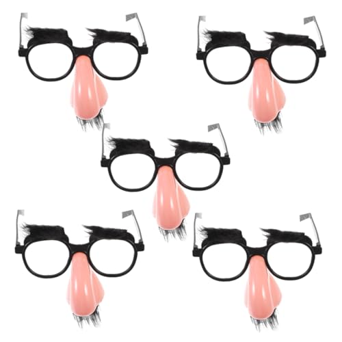 FRCOLOR 5 Stück Teiliges Lustige Brille mit Bart Halloween Cosplay Accessoire für Partys und Fotos Kreative Verkleidung Witzige Brille für Unvergessliche FRCOLOR 5 Stück Teiliges Lustige Brille mit Bart Halloween Cosplay Accessoire für Partys und Fotos Kreative Verkleidung Witzige Brille für Unvergessliche von FRCOLOR