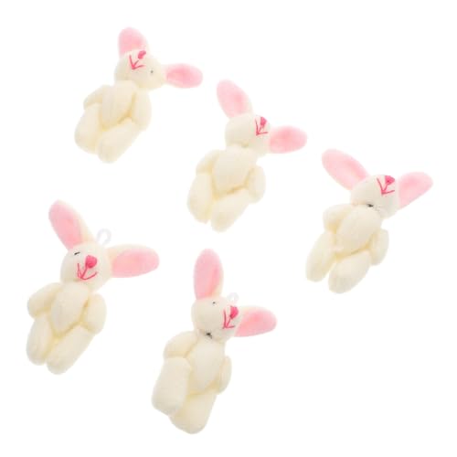 FRCOLOR 5 Stück Teiliges Mini Joint Kaninchen Plüschfiguren Weiche Kleine Kuschelhasen mit Beweglichen Gelenken Charmante Deko für Zuhause Büro Kinderzimmer zu Ostern FRCOLOR 5 Stück Teiliges Mini Joint Kaninchen Plüschfiguren Weiche Kleine Kuschelhasen mit Beweglichen Gelenken Charmante Deko für Zuhause Büro Kinderzimmer zu Ostern von FRCOLOR