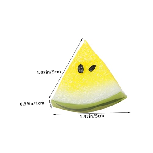 FRCOLOR 5 Stück Teiliges Mini Wassermelonen Scheiben Realistische Resin Modelle Farbenfrohe Künstliche Früchte Dekorativ für Puppenhaus Tischdeko DIY Sammler und Fotorequisiten von FRCOLOR