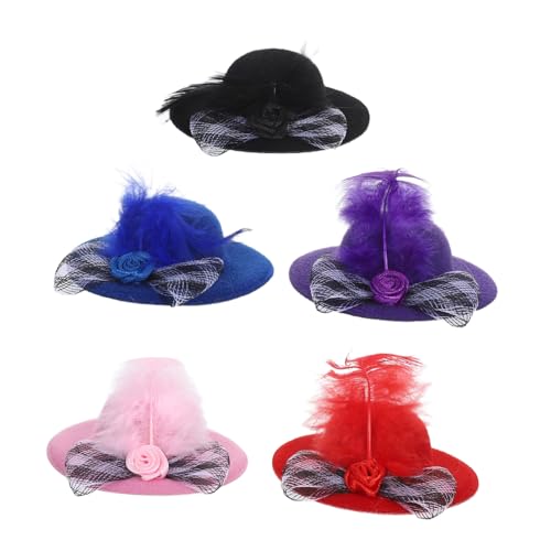 FRCOLOR 5 Stück Teiliges Miniatur Puppenhüte Mini Hüte mit Netz und Blume Vielseitige Mini Top Hats für Puppenmode Puppenhaus Dekoration und Festliche Anlässe FRCOLOR 5 Stück Teiliges Miniatur Puppenhüte Mini Hüte mit Netz und Blume Vielseitige Mini Top Hats für Puppenmode Puppenhaus Dekoration und Festliche Anlässe von FRCOLOR