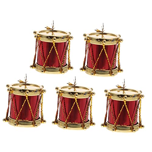 FRCOLOR 5 Stück Teiliges Miniatur Schlagzeug Modell Detailreich und Verschleißfest Puppenhaus Zubehör Kleine Musikinstrument Dekoration Vielseitig als Foto Requisite und Wohnaccessoire von FRCOLOR