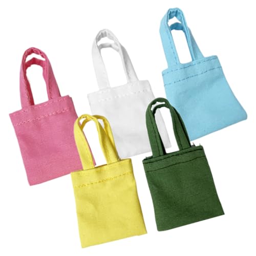 FRCOLOR 5 Stück Teiliges Puppen Canvas Taschen Mini Umhängetaschen für Puppen für Puppenhaus Dekoration und Zubehör Leichte und Strapazierfähige Taschen aus Canvas FRCOLOR 5 Stück Teiliges Puppen Canvas Taschen Mini Umhängetaschen für Puppen für Puppenhaus Dekoration und Zubehör Leichte und Strapazierfähige Taschen aus Canvas von FRCOLOR