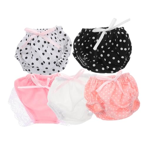 FRCOLOR 5 Stück Teiliges Puppen Unterhosen aus Polyester Wiederverwendbare Puppenunterwäsche für Mädchen Realistische Puppenkleidung zum Anziehen Fördert Selbstständiges und Rollenspiele FRCOLOR 5 Stück Teiliges Puppen Unterhosen aus Polyester Wiederverwendbare Puppenunterwäsche für Mädchen Realistische Puppenkleidung zum Anziehen Fördert Selbstständiges und Rollenspiele von FRCOLOR