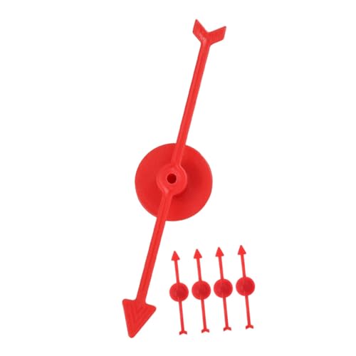 FRCOLOR 5 Stück Teiliges Roter Kunststoff Pfeile für Brettspiele Langlebig Bruchfest Spielbarer Zeiger für Spieltisch und DIY Tafeln Geeignet für Spielspaß und Interaktive Lernaktivitäten von FRCOLOR
