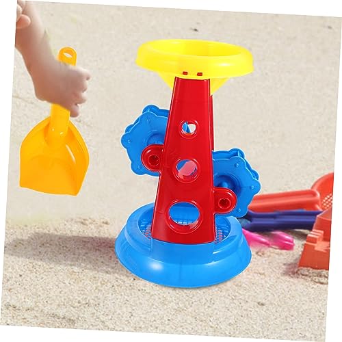 FRCOLOR 5 Stück Teiliges Sandspielzeug Set mit Eimer Schaufel und Sanduhr Leichtes Strandspielzeug für Sicher aus Abs Kunststoff für Outdoor und Wasserspaß im Sommer von FRCOLOR
