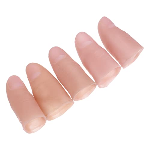 FRCOLOR 5 Stück Teiliges Set Fake Finger Hautfarbene Daumenschutz Finger für Zaubertricks und Streiche für Partys und Bühnenauftritte um Ihre Zuschauer zu Täuschen FRCOLOR 5 Stück Teiliges Set Fake Finger Hautfarbene Daumenschutz Finger für Zaubertricks und Streiche für Partys und Bühnenauftritte um Ihre Zuschauer zu Täuschen von FRCOLOR