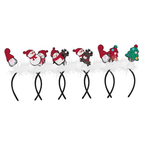 FRCOLOR 5 Stück Teiliges Weihnachts-stirnband Kreativer Langlebiger Haarschmuck Festliche Kopfbedeckung für Damen und Mädchen Einfache Handhabung für Weihnachtsfeier und Party FRCOLOR 5 Stück Teiliges Weihnachts-stirnband Kreativer Langlebiger Haarschmuck Festliche Kopfbedeckung für Damen und Mädchen Einfache Handhabung für Weihnachtsfeier und Party von FRCOLOR