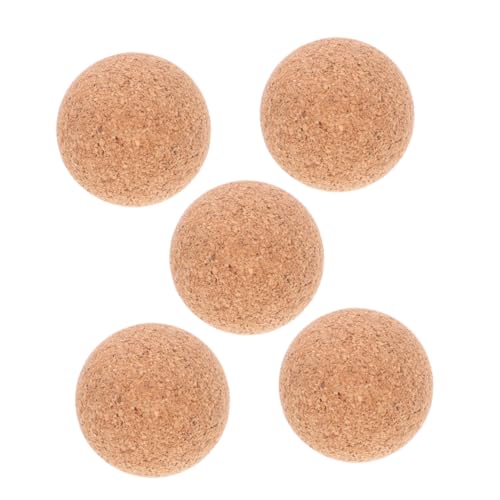 FRCOLOR 5 Stück Tischfußball Bälle aus Holz Korkbälle für Tischfußball Tragbare und Langlebige Zubehörteile für Tischspiele für Indoor Nutzung von FRCOLOR
