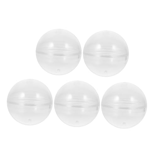 FRCOLOR 5 Stück Transparente Runde Kunststoff kapseln Befüllbare Spielzeugkugeln für Automaten Stabile Candy behälter Leicht zu Öffnen als Party deko und Geschenkverpackung FRCOLOR 5 Stück Transparente Runde Kunststoff kapseln Befüllbare Spielzeugkugeln für Automaten Stabile Candy behälter Leicht zu Öffnen als Party deko und Geschenkverpackung von FRCOLOR