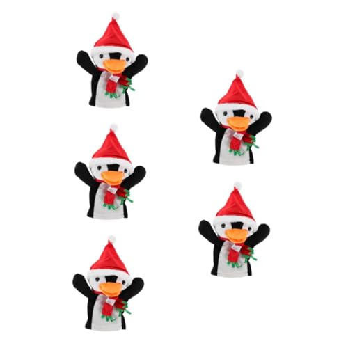 FRCOLOR 5 Stück Weiche Weihnachts-Pinguin Handpuppen aus Plüsch Niedliche Tier-handpuppen für Interaktives Rollenspiel und Eltern-Junge Mädchen-Spiele Kuschelige Fingerpuppen FRCOLOR 5 Stück Weiche Weihnachts-Pinguin Handpuppen aus Plüsch Niedliche Tier-handpuppen für Interaktives Rollenspiel und Eltern-Junge Mädchen-Spiele Kuschelige Fingerpuppen von FRCOLOR