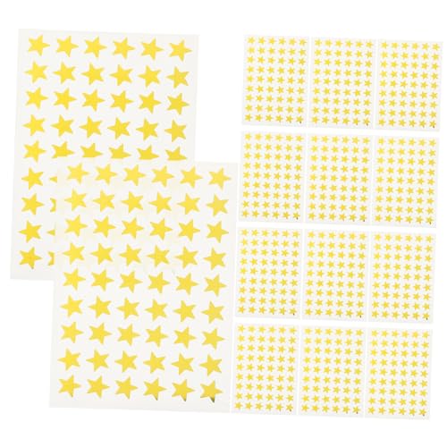 FRCOLOR 50 Blatt Bunte DIY Stern Aufkleber aus Aluminiumfolie Selbstklebend für Scrapbooking Grußkarten Fotoalben Tagebücher und Kreative Bastelprojekte Vielseitig Einsetzbar von FRCOLOR
