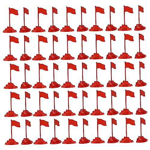 FRCOLOR 50 Sätze Miniatur Rote Flaggenmodelle Teiliges aus Kunststoff für DIY Szenendekoration für Sandkasten und Puppenhausgestaltung FRCOLOR 50 Sätze Miniatur Rote Flaggenmodelle Teiliges aus Kunststoff für DIY Szenendekoration für Sandkasten und Puppenhausgestaltung von FRCOLOR