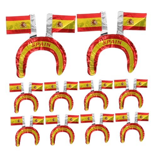FRCOLOR 50 Stück Aufblasbare Stirnbänder Spanische Flagge Patriotische Ballon Haarreifen für Nationalfeiertag Geburtstagsfeier Fußballparty Zubehör Vielseitig Einsetzbar Leicht zu FRCOLOR 50 Stück Aufblasbare Stirnbänder Spanische Flagge Patriotische Ballon Haarreifen für Nationalfeiertag Geburtstagsfeier Fußballparty Zubehör Vielseitig Einsetzbar Leicht zu von FRCOLOR