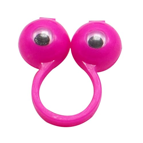 FRCOLOR 50 Stück Augen Fingerpuppenringe Lustige Finger Spielzeuge für Kindergeburtstage Pädagogische Finger Spielzeuge Zufällige Farben Zufällige Farbe Zufällige Farbe von FRCOLOR