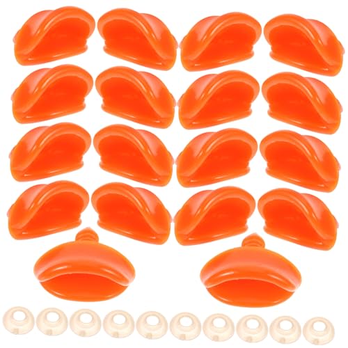 FRCOLOR 50 Stück DIY Entenschnabel Bastelset mit Dichtung Kleine Entenschnabel Zubehör für Handgemachte Spielzeuge Dekoration und Ersatzteile für Bastelprojekte von FRCOLOR