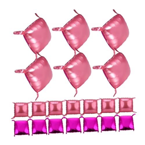 FRCOLOR 50 Stück Doppelseitige Aluminium Folienballons Quadratischer Form mit Bändern für Partys Dekoration für Babyparty Hochzeit und Mehr FRCOLOR 50 Stück Doppelseitige Aluminium Folienballons Quadratischer Form mit Bändern für Partys Dekoration für Babyparty Hochzeit und Mehr von FRCOLOR