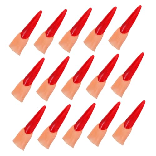 FRCOLOR 50 Stück Halloween Fake Finger mit Roten Nägeln Realistische Kunststoff Zombiehand Attrappen Flexible Grösse Langlebig für Halloweenkostüme Partystreiche und Gruselige Dekorationen FRCOLOR 50 Stück Halloween Fake Finger mit Roten Nägeln Realistische Kunststoff Zombiehand Attrappen Flexible Grösse Langlebig für Halloweenkostüme Partystreiche und Gruselige Dekorationen von FRCOLOR