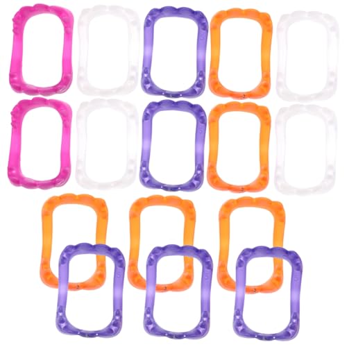 FRCOLOR 50 Stück Halloween Künstliche Zähne Bunte Plastikprothesen für Kostümpartys und Gruselige Anlässe für Halloween und Verkleidungen von FRCOLOR