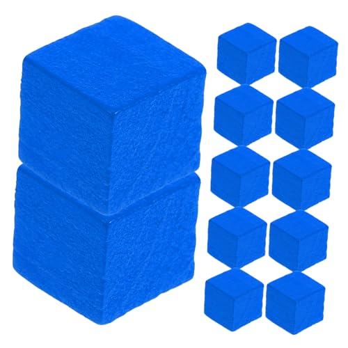 FRCOLOR 50 Stück Holz Schach Figuren Quadratische Schachspielsteine für Brettspiele für Familienunterhaltung aus Hochwertigem Holz Blau von FRCOLOR
