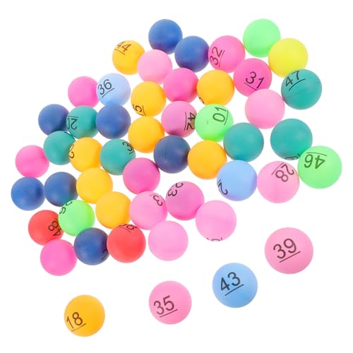 FRCOLOR 50 Stück Kleine Kunststoff Lotteriekugeln mit Nummern Robuste Spielbälle für Tombola Raffle und Partyspiele Praktische Bruchfeste Ziehungsbälle für Veranstaltungen und FRCOLOR 50 Stück Kleine Kunststoff Lotteriekugeln mit Nummern Robuste Spielbälle für Tombola Raffle und Partyspiele Praktische Bruchfeste Ziehungsbälle für Veranstaltungen und von FRCOLOR
